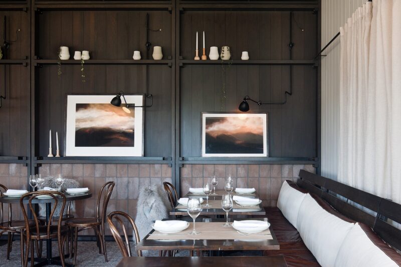 Polperro Bistro dining area designed by Hecker Guthrie