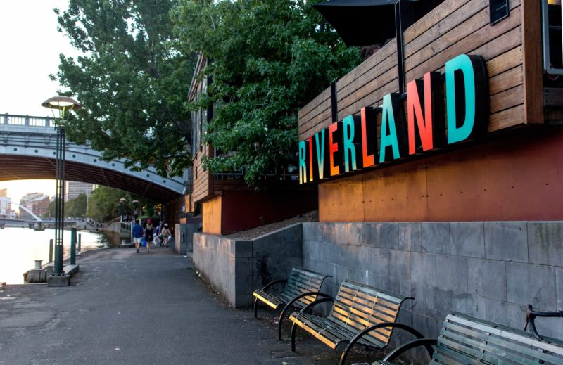 Enter Riverland Bar from the banks of the Yarra River
