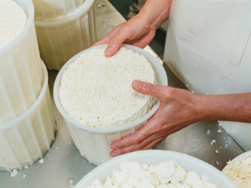Cheese made on site