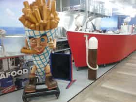 Wild Catch fish and chips mascot, Mr Chips