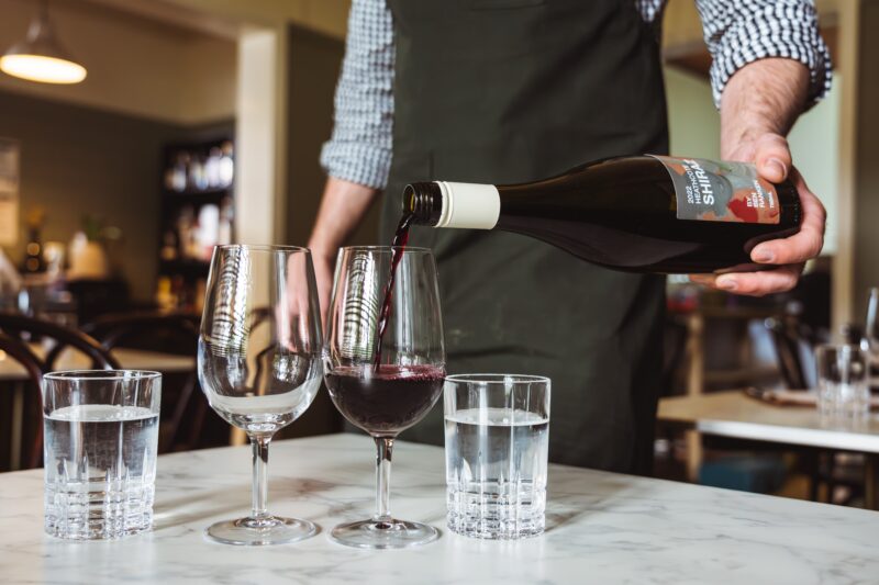 Enjoy a local drop of wine at Woodend Cellar & Bar