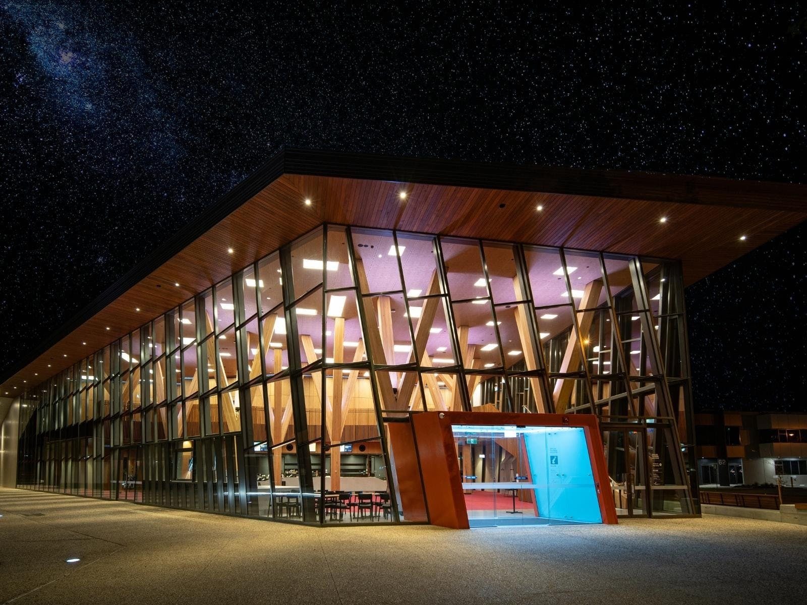 Latrobe performing arts centre at night