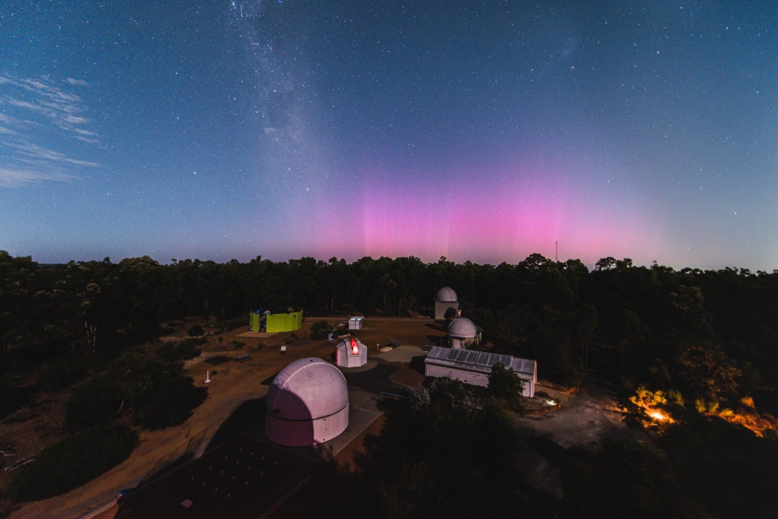 The Aurora Australis from the Perth Observatory