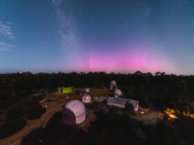 The Aurora Australis from the Perth Observatory
