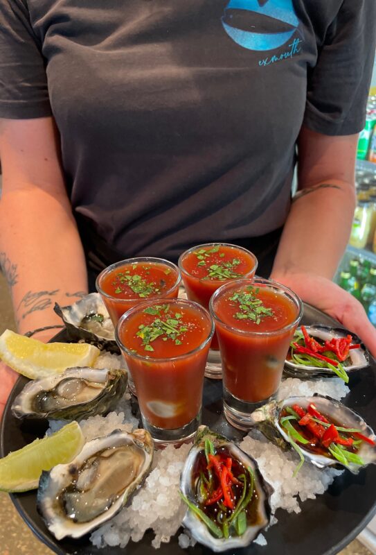 Natural, Japanese & Bloody Mary Oysters
