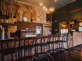 The bar inside the Nannup Brewery