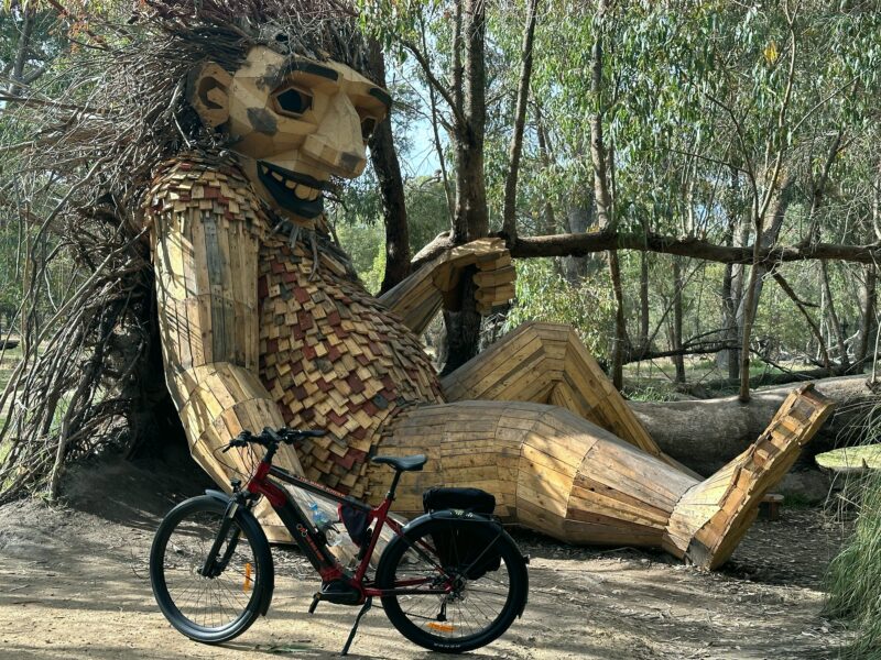 You can self ride your eBike to "Little Lui", one of the GIANTS OF MANDURAH