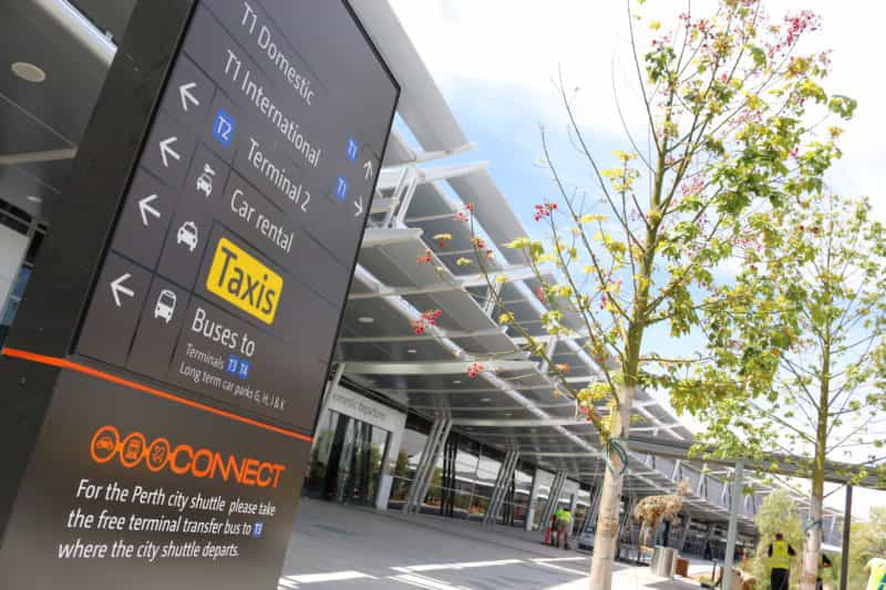 T1 Domestic forecourt, Perth Airport