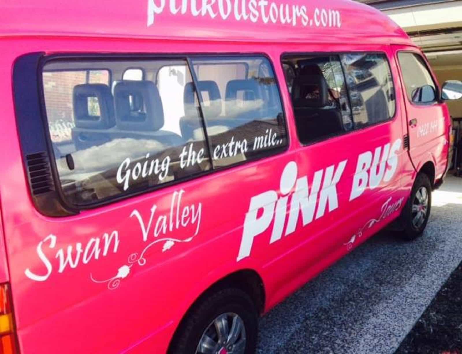 Pink Bus and Limousine Tours, Swan Valley, Western Australia