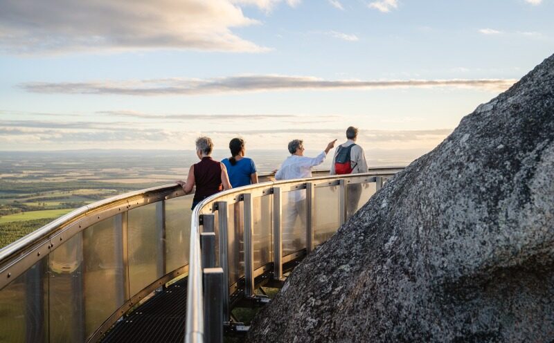Albany Tours, Albany Western Australia. Breath-taking views on the Granite Skywalk platform, Porongurups National Park