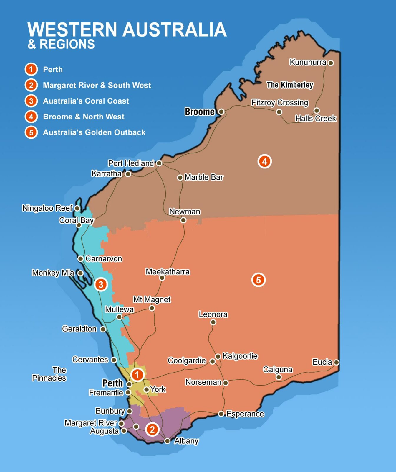 Wa Perth Map